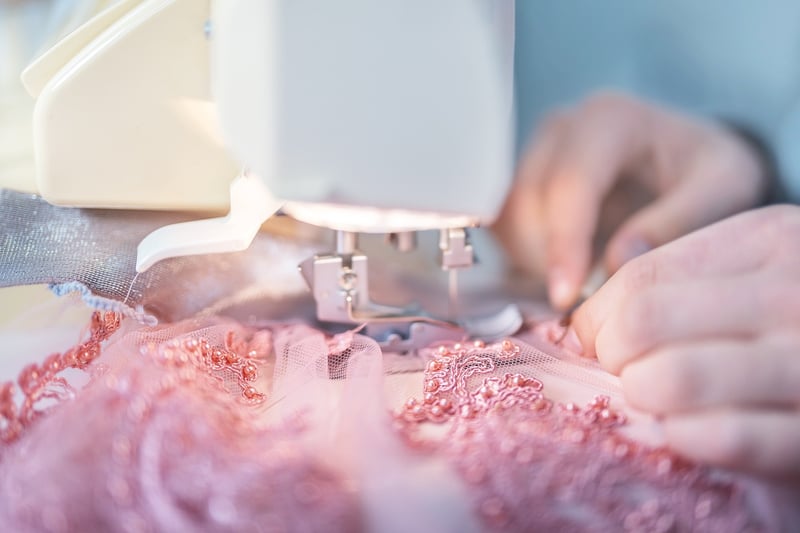Sewing machine and fabrics